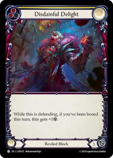 Disdainful Delight [SUP123] (Super Slam)  Rainbow Foil