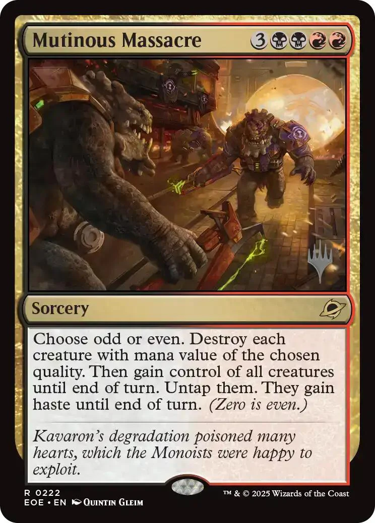 Mutinous Massacre (Promo Pack) [Edge of Eternities Promo Pack]