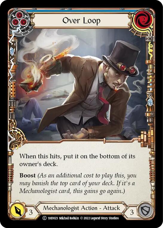 Over Loop (Blue) [1HD023] (History Pack 1 Dash Blitz Deck)